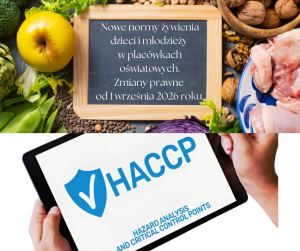 Od receptury do jadłospisu - zasady żywienia zbiorowego dzieci i młodzieży w placówkach oświatowych zgodne z aktualnymi normami żywienia 2024 r. , podstawą prawną obowiązującą od 1 września 2026 r. oraz zasadami przygotowania dokumentacji  HACCP/GHP/GMP 